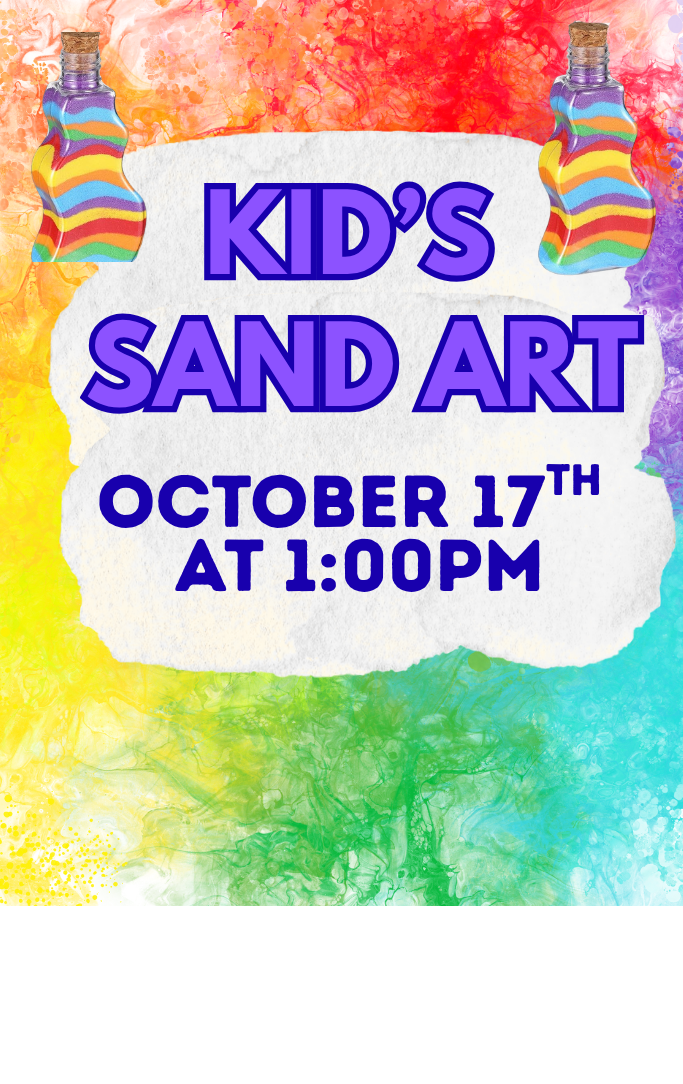 Colorful sand art in a jar