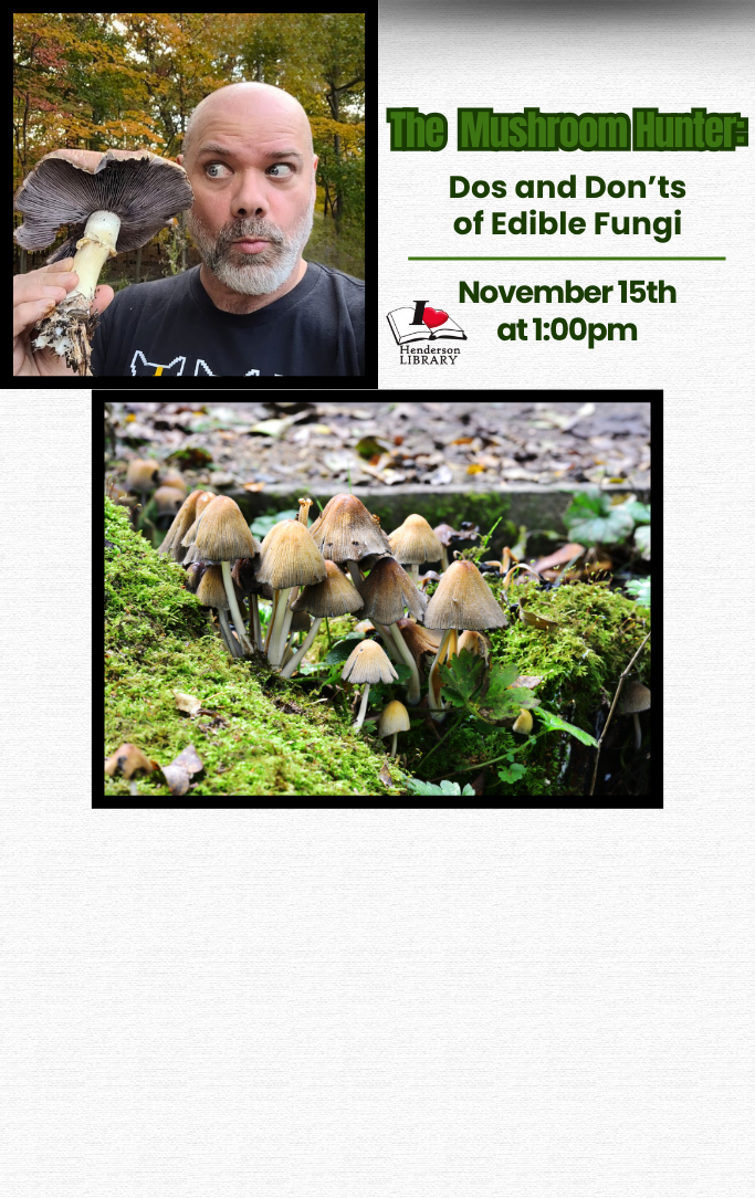 Don King the Mushroom Hunter holding a mushroom