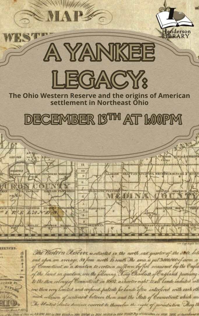 an old map of the Western Reserve in sepia tone