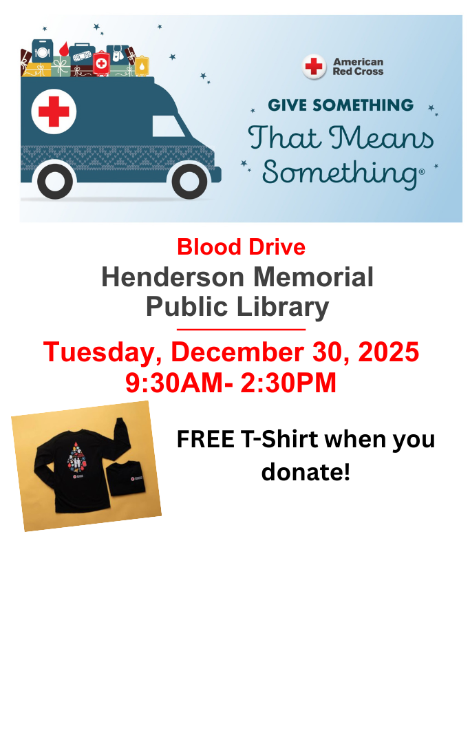 a red cross van and donor tshirt