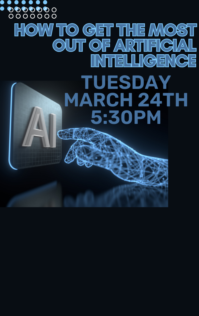 a robotic hand touching an AI button