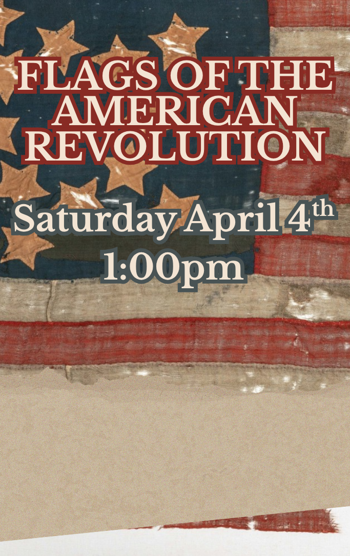 An old tattered Revolutionary War Flag