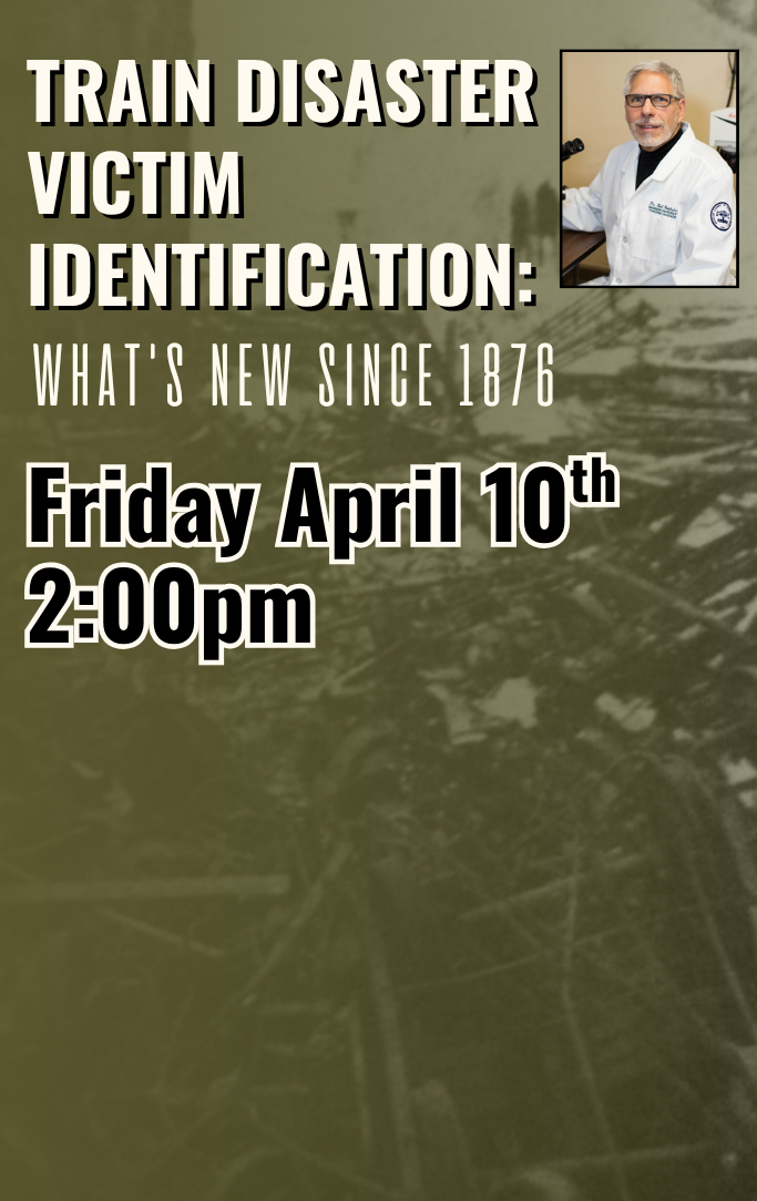 the train wreckage with a picture of Dr. Ted Yeshion