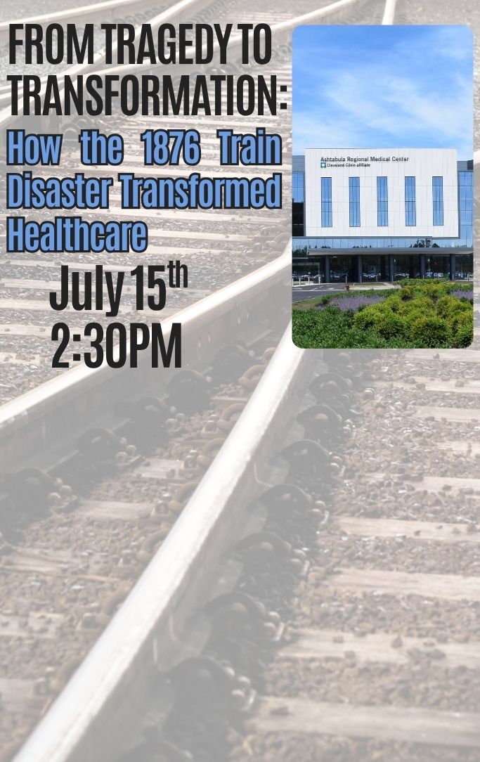 ARMC Hospital in Ashtabula Ohio with Train Tracks in the background